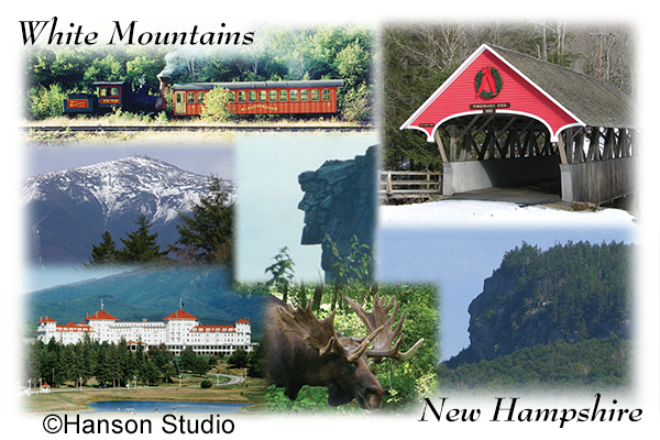 White Mountains, NH - Collage - Rectangular Format